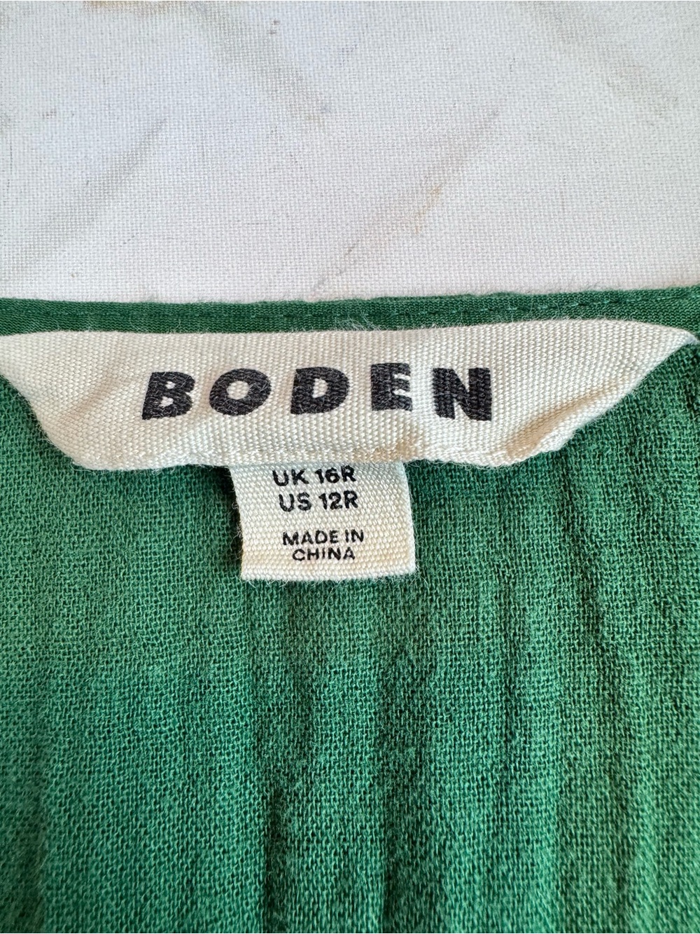 Boden | Green Cotton Gauze Tiered Dress, 12 - Picture 6 of 10